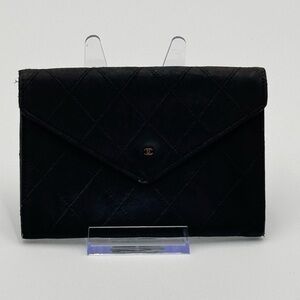 Chanel Vintage  Black Wild Stitch Lambskin Small
Wallet